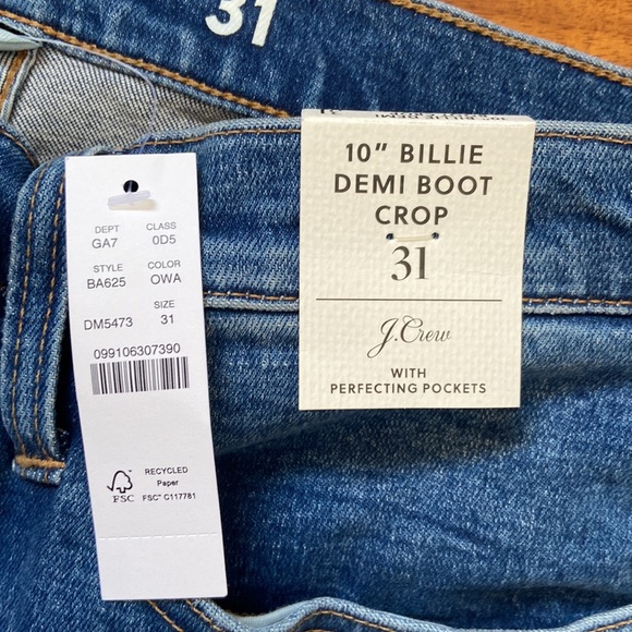 NWT J Crew Demi Boot Crop Jeans - Picture 14 of 15